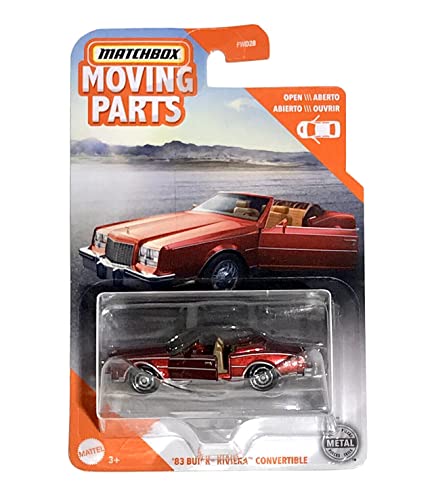 Matchbox Moving Parts '83 Riviera Cabrio (rot) Maßstab 1:64 von Matchbox