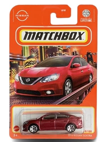 Matchbox Nissan Sentra, Maßstab 1:64, Rot, 9/100, 2016 von Matchbox