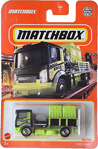 Matchbox Poop King, LKW, Schwarz/Grün 56/100, Maßstab 1:64, Erwachsener, Männer, Kinder, männlich von Matchbox