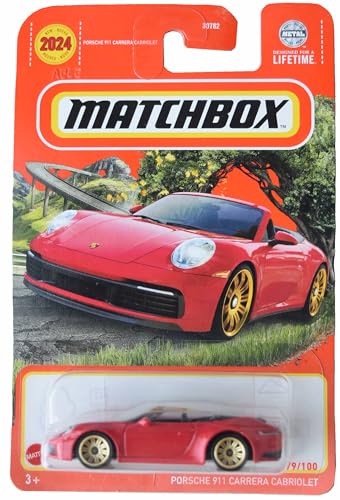 Matchbox Porsche 911 Carrera Cabriolet, rot 79/100 von Matchbox