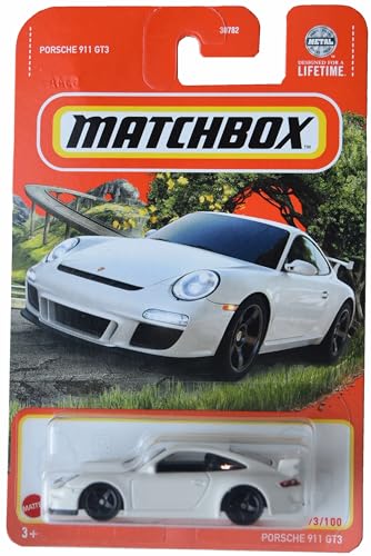 Matchbox Porsche 911 GT3, Weiß, Auto, Maßstab 1:64, Kinder, Unisex, 36+ Jahre, 4.45 cm x 7 cm x 4.45 cm von Matchbox