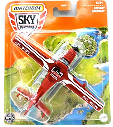 Matchbox Sky Busters Cessna Caravan 12/31 (rot/weiß) von Matchbox