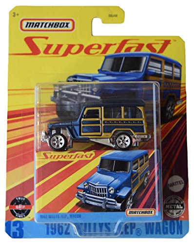 Matchbox Superfast GKP43 - 1962 Willys Wagon, Blau von Mattel