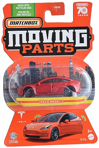 Matchbox Tesla Model 3, Moving Parts [red] 5/54 von Matchbox