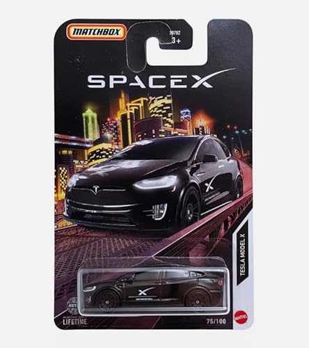 Matchbox Tesla Model X SpaceX Crew Transportfahrzeug, Maßstab 1:64, Die-Cast von Matchbox