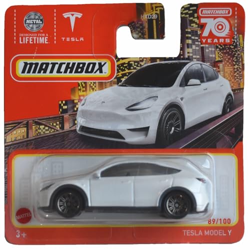 Matchbox Tesla Model y, White 89/100 Short Card von Matchbox