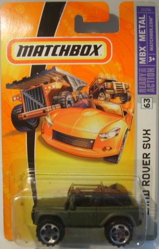 Mattel Matchbox 2006 MBX Metall Maßstab 1:64 Druckguss Auto # 63 - Camo Green 4X4 SUV Land Rover SVX von Matchbox