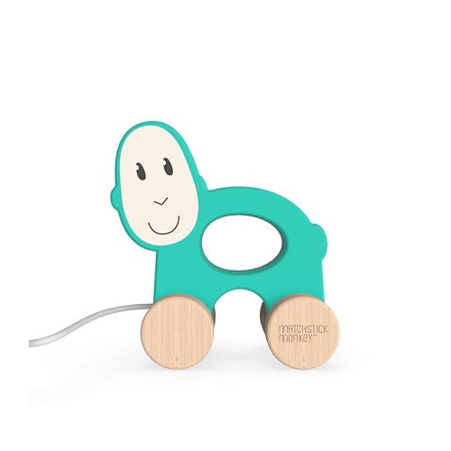 Matchstick Monkey Holzspielzeug Nachzieh Spielzeug mit Baumwollschnur - AFFE grün - fördert Feinmotorik für stundenlangen Spielspaß - ab 12 Monaten - aus Buchenholz - Farben auf Wasserbasis Matchstick Monkey Holzspielzeug Nachzieh Spielzeug mit Baumwollschnur - AFFE grün - fördert Feinmotorik für stundenlangen Spielspaß - ab 12 Monaten - aus Buchenholz - Farben auf Wasserbasis von Matchstick Monkey
