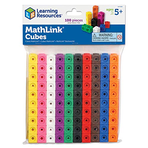 Learning Resources Mathlink-Steckwürfel (Set mit 100 Stück) von Learning Resources