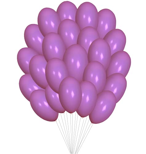 50 Stück 12 "(30cm) Ballons hohe Qualität Pearlised Metallic Air oder Helium Hochzeit Geburtstag Weihnachtsfeier Dekoration in 14 Farben erhältlich (Helles Lila) von Matissa