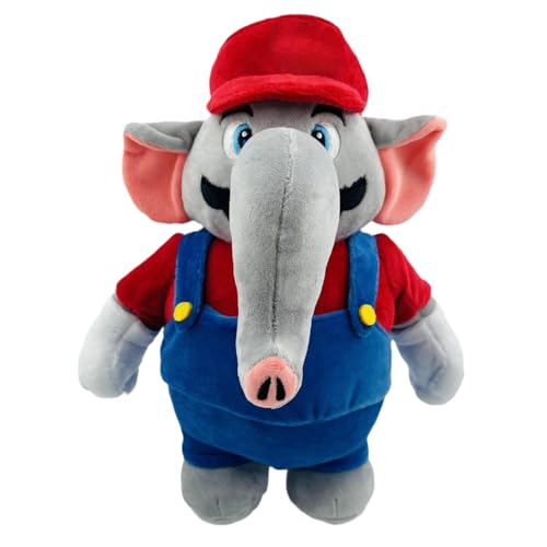 Elefant Kuscheltier, Cartoon Stofftier, Elephant Plüsch Puppe Spielzeug, Magic Elefant Plüschfigur, Niedliche Plüschtier für Geschenke Party Deko (rot) von Matreeglam