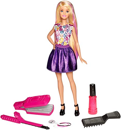 Mattel Barbie DWK49 Wellen und Lockenspaß Spielset, Mehrfarbig von Barbie