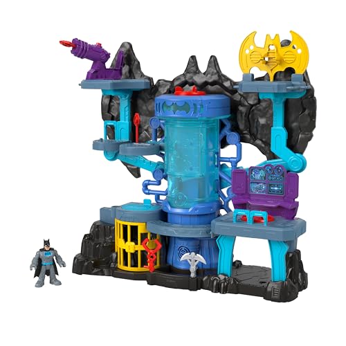 Fisher-Price GYV24 - Imaginext DC Super Friends Bat-Tech Batcave, Batman-Spielset, Spielzeug ab 3 bis 8 Jahren von Fisher-Price