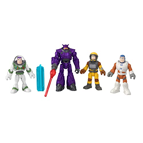 Fisher-Price Imaginext HGT28 - Buzz Lightyear Mission Multipack mit Disney und Pixar, Figurenset mit 4 beweglichen Figuren für Rollenspiele, Spielzeug für Kinder ab 3 Jahren von Fisher-Price