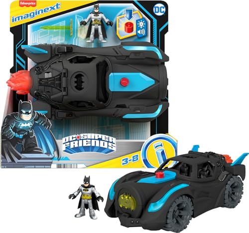 Fisher-Price Imaginext HGX96 - DC Super Friends Lights & Sounds Batmobile, Spielzeug ab 3 bis 8 Jahren von Fisher-Price