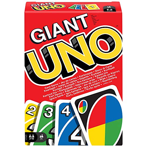 Mattel Games GRL91 - UNO Giant Kartenspiel für die ganze Familie mit 108 übergroßen Karten von Mattel Games