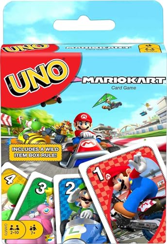 Mattel Games GWM70 - UNO Mario Kart-Kartenspiel mit 112 Karten, für Spieler ab 7 Jahren von Mattel Games