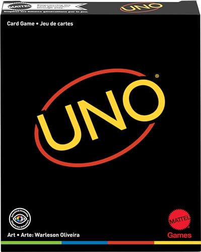 Mattel Games GYH69 - UNO Minimalista Kartenspiel mit Grafiken von Designer Warleson Oliviera, 108 Karten, Spielspaß für die ganze Familie, einzigartiges Geschenk für Kinder und Designfans ab 7 Jahren von Mattel Games