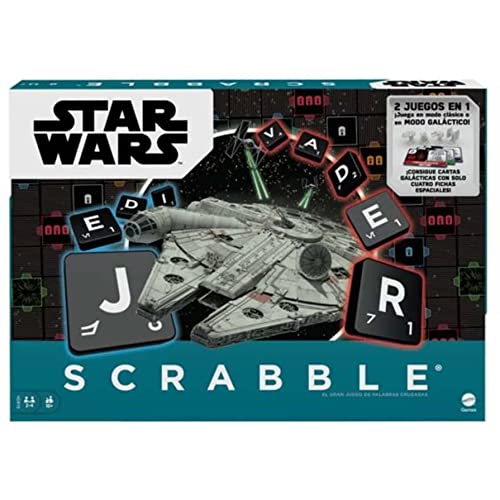 Mattel Games Scrabble Star Wars Brettspiel für Kinder ab 10 Jahren, inkl. Karten (Mattel HDX15) von Mattel Games