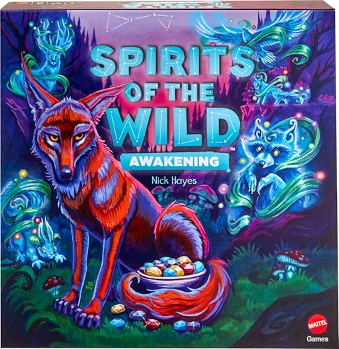 Mattel Games Spirits of The Wild: Awakening, entspannendes, einfach zu erlernendes Strategie-Brettspiel für 2 Spieler mit Spielsteinen, Schale und Kojotenfigur, JGP01 Mattel Games Spirits of The Wild: Awakening, entspannendes, einfach zu erlernendes Strategie-Brettspiel für 2 Spieler mit Spielsteinen, Schale und Kojotenfigur, JGP01 von Mattel Games