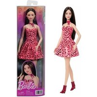 Barbie Fashionistas-Puppe Nr. 246 in einem rosa Kleid mit Leopardenmuster und schwarzem Haar Barbie Fashionistas-Puppe Nr. 246 in einem rosa Kleid mit Leopardenmuster und schwarzem Haar von Mattel GmbH