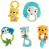 Fisher-Price Baby-Spielzeugsammlung mit Tiermotiven, Rassel, Beißring, Klackerspielzeug für Neugeborene Fisher-Price Baby-Spielzeugsammlung mit Tiermotiven, Rassel, Beißring, Klackerspielzeug für Neugeborene von Mattel GmbH