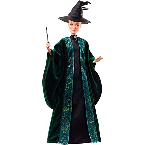 Harry Potter Mattel FYM55 - Professor McGonagall Puppe mit Zubehör, Spielzeug ab 6 Jahren, Meerkleurig von Mattel