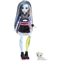 Monster High Frankie Stein-Modepuppe in schwarzem Kunstlederrock mit Tier Watzie und 7 Zubehörteilen Monster High Frankie Stein-Modepuppe in schwarzem Kunstlederrock mit Tier Watzie und 7 Zubehörteilen von Mattel GmbH