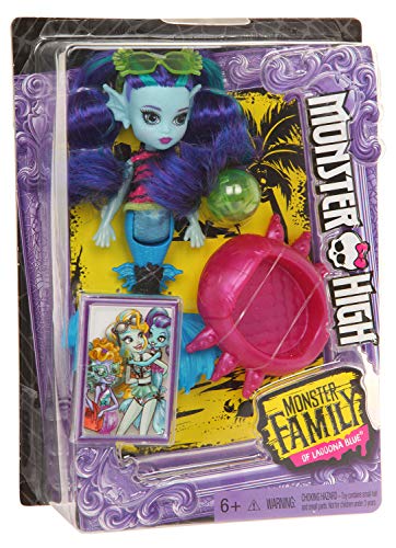 Mattel Monster High FCV67 - Monster Family Strandspaß Lagoonas Schwester Ebbie, blau von Mattel Monster High