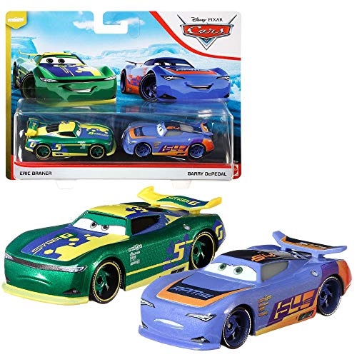 Auswahl Doppelpack | Disney Cars | Fahrzeug Modelle | Die Cast 1:55, Typ:Eric Braker & Barry DePedal von Mattel