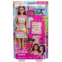 Barbie-Puppe Lehrerin mit brünetter Modepuppe, 1 Kleinkind-Puppe und Unterrichtszubehör Barbie-Puppe Lehrerin mit brünetter Modepuppe, 1 Kleinkind-Puppe und Unterrichtszubehör von Mattel GmbH