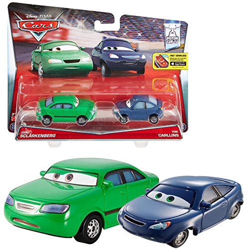 Disney Cars Cast 1:55 - Auto Fahrzeuge Doppelpack zur Auswahl, Typ:Dan Sclarkenberg & Kim Carllins von Disney