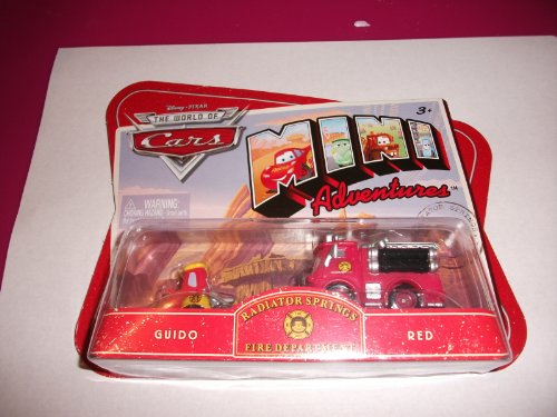 Disney Pixar - CARS - The World of Cars - MINI Adventures - Fire Department - 2-Pack - GUIDO & RED - OVP von Mattel