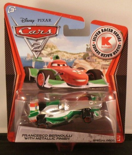 Disney Pixar Cars 2 Exclusive 1:55 Die Cast Car Silver Racer Francesco Bernou... von Mattel