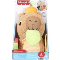 Fisher-Price sensorisches Babyspielzeug Kuschel-Capybara Plüschtier mit Beißri von Mattel