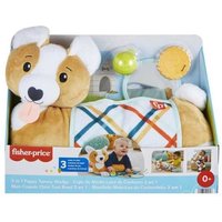 Fisher Price - 3-in-1 Hündchen Spielkissen für Bauchlage mit 3 Spielzeugen von Mattel