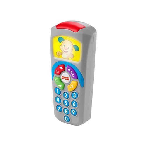 Fisher-Price Lernspaß Fernbedienung | Lernspielzeug ab 6 Monate | Kinderfernbedienung Spielzeug | Baby Musikspielzeug ab 6 Monate | Fernbedienung Baby Spielzeug 6 Monate + | Deutsche Version, DLD32 von Mattel