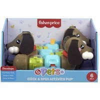 Fisher-Price FP Pets Klicken & Drehen Aktivitätshündchen Sensorikspielzeug mit feinmotorischen Aktivitäten für Babys Fisher-Price FP Pets Klicken & Drehen Aktivitätshündchen Sensorikspielzeug mit feinmotorischen Aktivitäten für Babys von Mattel GmbH