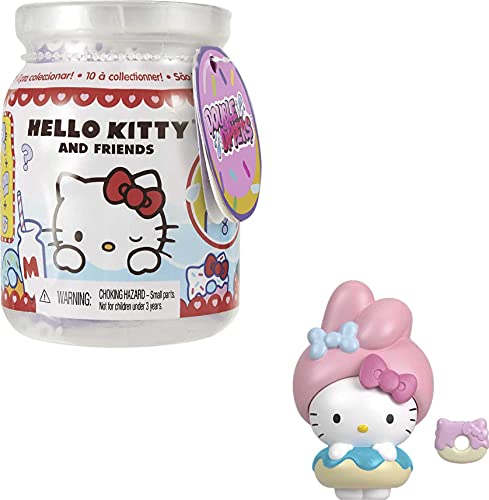 Hello Kitty GTY62 - Double Dippers Sammelfiguren (5,1 cm) mit Hut- und Dessertzubehör, Überraschungs-Sortiment, zum Eintauchen in Wasser für Farbwechselspaß, tolles Geschenk für Kinder ab 4 Jahren von Hello Kitty