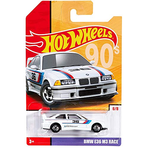 Hot Wheels BMW E36 M3 Race 6/8, Weiß - Auto - Kind - Breites Publikum - Unisex von Mattel