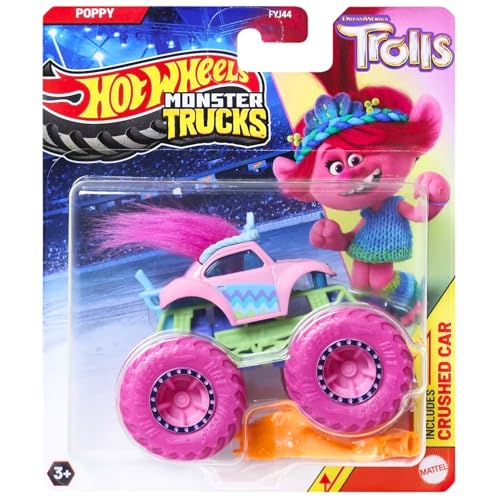 Hot Wheels Monster Trucks 2024 Maßstab 1:64 (Trolls Poppy) von Mattel