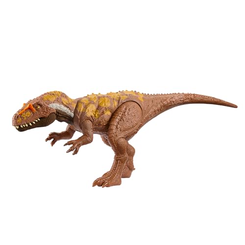 Mattel JURASSIC WORLD Wild Roar Megalosaurus - Spielzeug mit Angriffbewegung-Bewegung und Brüllgeräusch, kompatibel mit Jurassic World Play-App, für Kinder ab 4 Jahren, HTK73 von Jurassic World