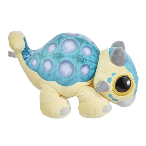 Jurassic World Ankylosaurus - Funktionsplüsch Kuscheltier, 38cm, bewegliche Beine und Brüllsound, für Kinder ab 3 Jahren, HHB48 von Mattel