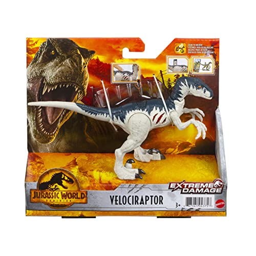 Jurassic World Extreme Damage Feature Dino Assortment von Mattel