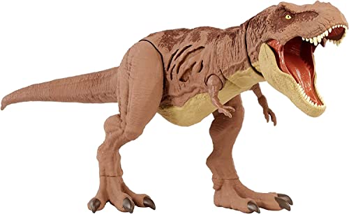 Jurassic World GWN26 - "Extreme Damage" T-Rex Dinosaurier Spielzeug, Tyrannosaurus Rex, Dinosaurier Spielzeug ab 4 Jahren von Mattel