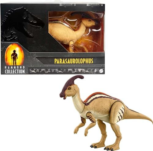 ​Jurassic World The Lost World Hammond Collection Parasaurolophus Dinosaurier Actionfigur, 30,5 cm lang mit 20 beweglichen Gelenken, Geschenk und Sammlerstück von Mattel