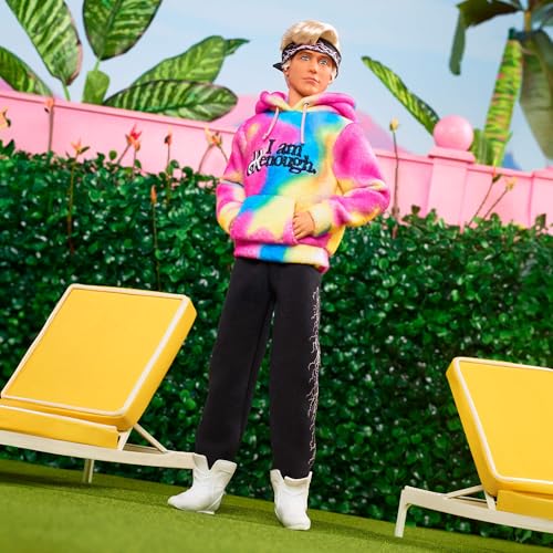 Ken Doll Wearing I Am Kenough Hoodie - Barbie The Movie Ken Doll Wearing I Am Kenough Hoodie - Barbie The Movie von Mattel