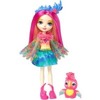 MATTEL FJJ21 Enchantimals Papageienmädchen Peeki Parrot Puppe von Mattel