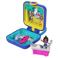 MATTEL GKJ44 Polly Pocket Shanis Tropischer Strand-Schatulle, Minipuppe und Zubehör von Mattel