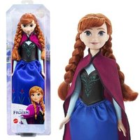 MATTEL HLW49 Disney Die Eiskönigin Core Anna Modepuppe mit Accessoires (Outfit Film 1) von Mattel